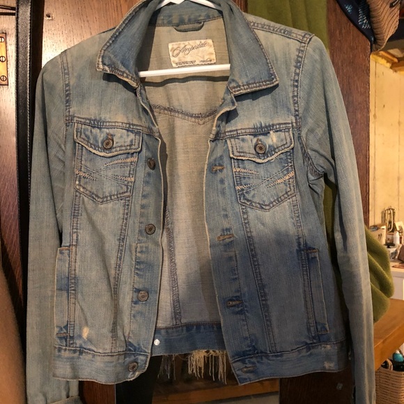 Aeropostale Jackets & Blazers - [Aeropostale] Faded/Distressed Denim Jacket